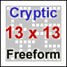 View Cryptic 13x13 Freeform Crosswords