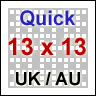 View Quick 13x13 Standard UK Style Crosswords