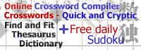 dowedo - Crosswords, Online Crosswords Compiler, Crosswords, Sudoku and more
