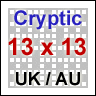 View Cryptic 13x13 Standard UK Style Crosswords