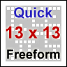 View Quick 13x13 Freeform Crosswords